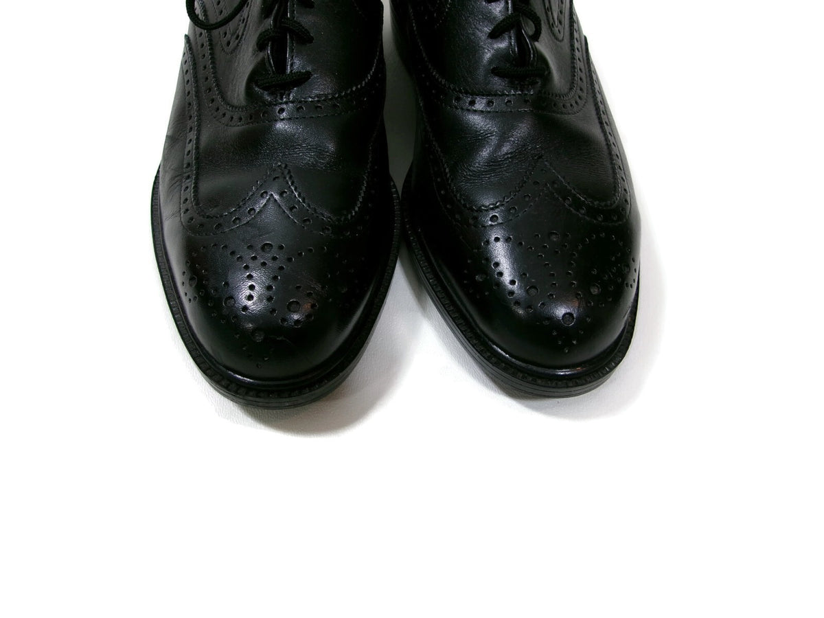 Hush Puppies Bounce Mens Black Leather Wingtip Oxfords Dress Shoes Size 7 M
