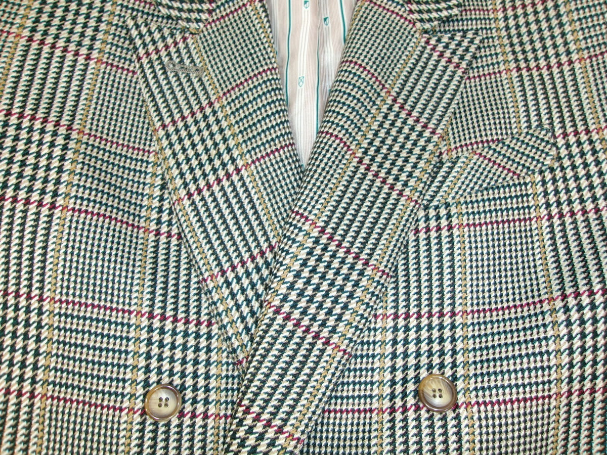 St Michael Houndstooth Plaid Womens Vintage Jacket Blazer Size 14 MD In Germany