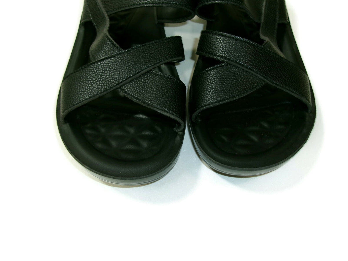 Womens AEROTHOTIC Arch Support Comfy Black Sandals Shoes Size 40 EUR 9 / 10 US