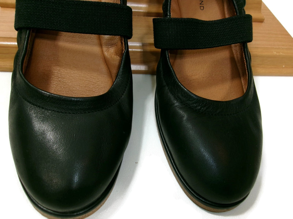 Lucky Brand Womens Walnen Shoes Size 8.5 M Mary Jane Ballet Flats Black Leather