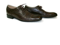 Mens STACY ADAMS Brown Leather  Lace Up Oxfords Dress Shoes Size 9 M