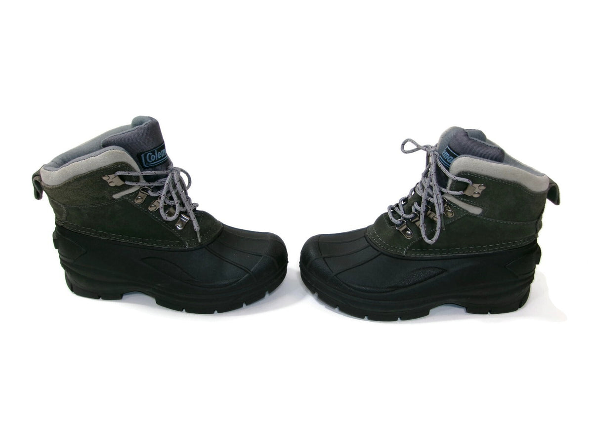 Coleman Womens Grey & Black Thinsulate 3M Waterproof Snow Boots Shoes Size 8 M