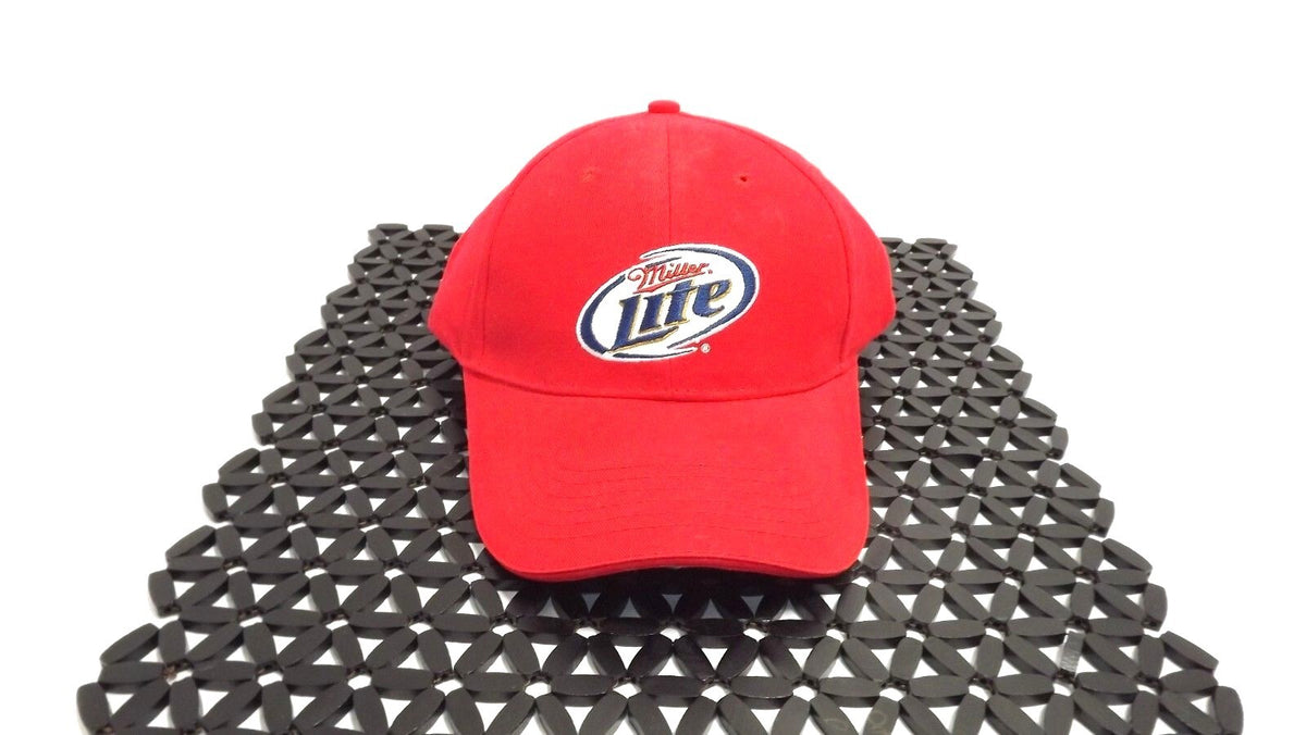 Red Miller Lite Snapback Baseball Cap Hat Adjustable Cotton Beer Logo Acme