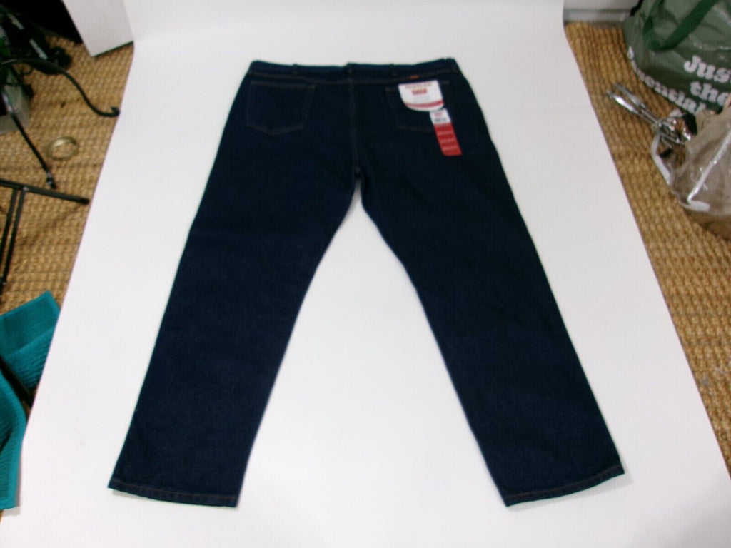 Mens Rustler Wrangler Heavyweight Denim Jeans  Straight Leg Pants Size 46X30 NWT